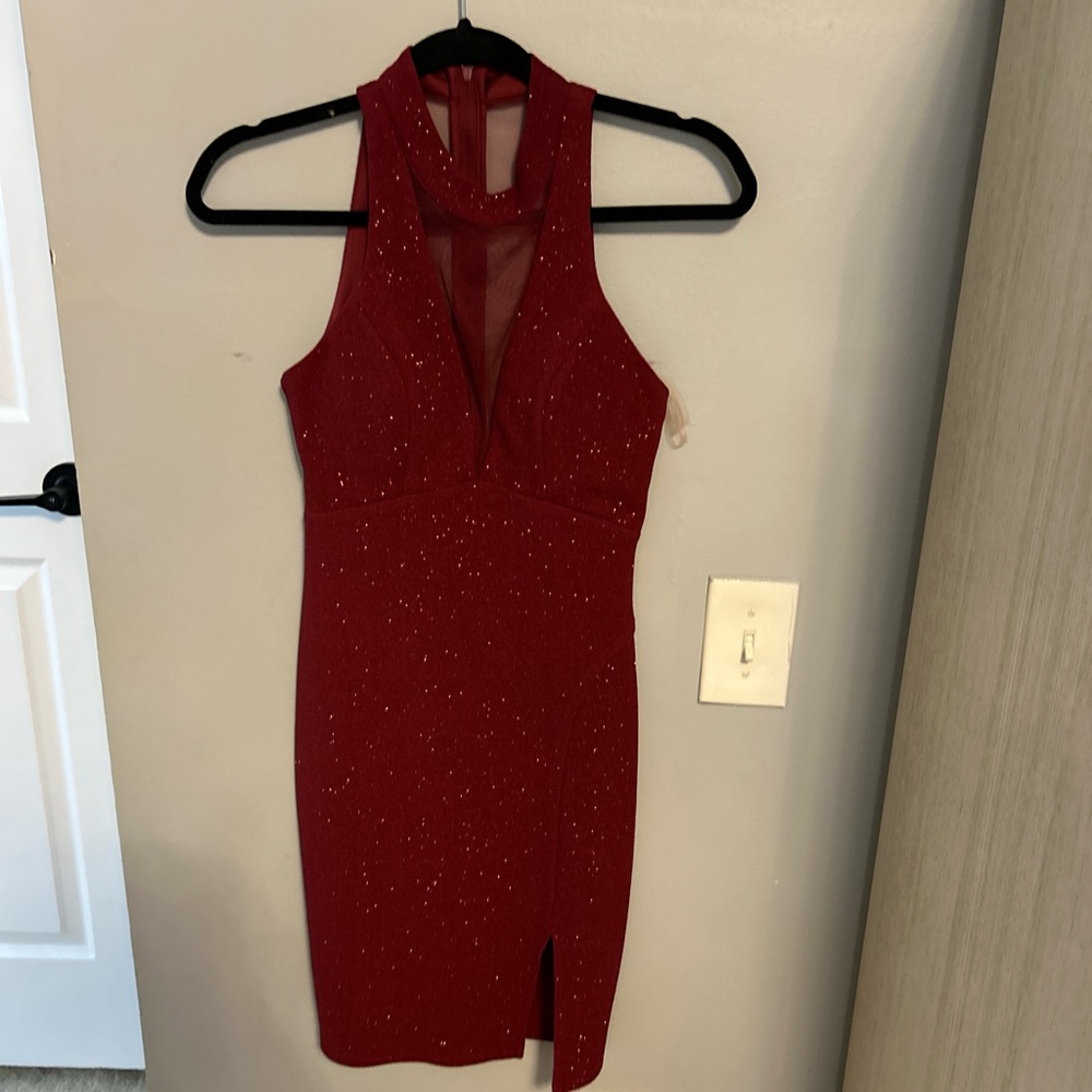 Elegant Red Sleeveless Dress size 3